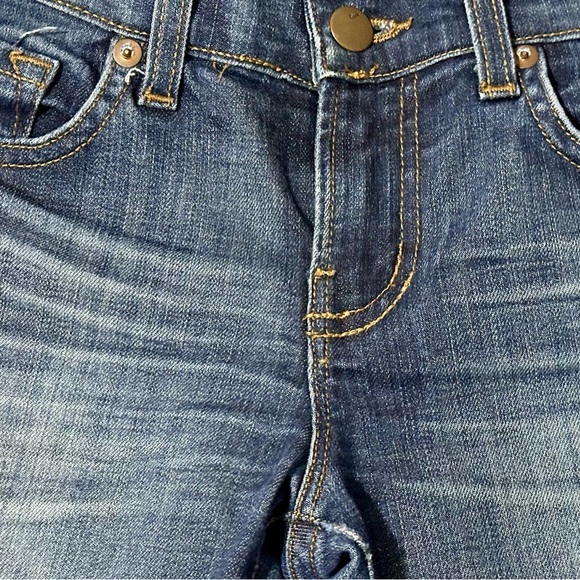 065 J BRAND | USA Dark Blue Heritage Mid Rise Skinny Flare Martini Jeans (Sz 25) - Picture 2 of 15